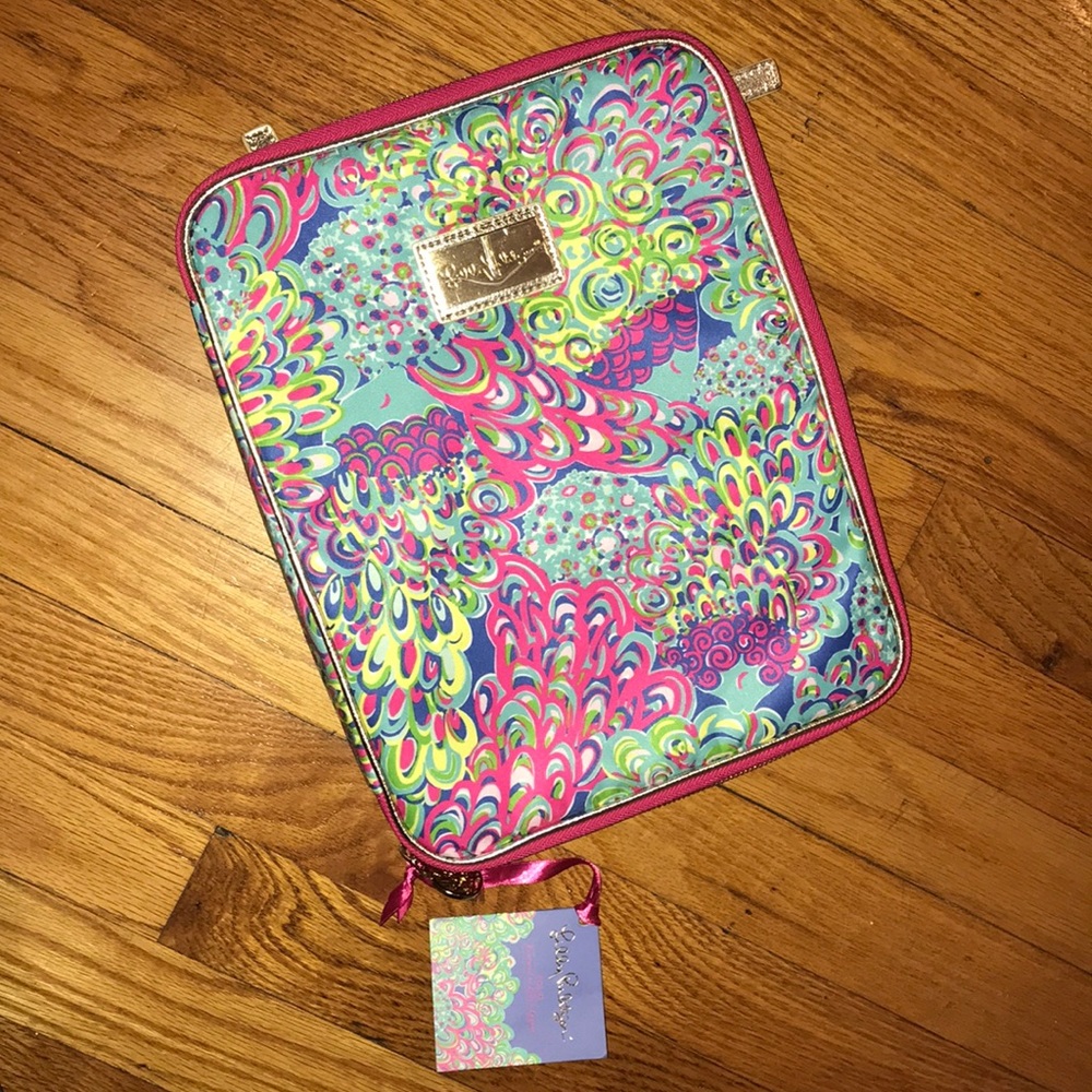 Lily Pulitzer lap top/notebook/planner case